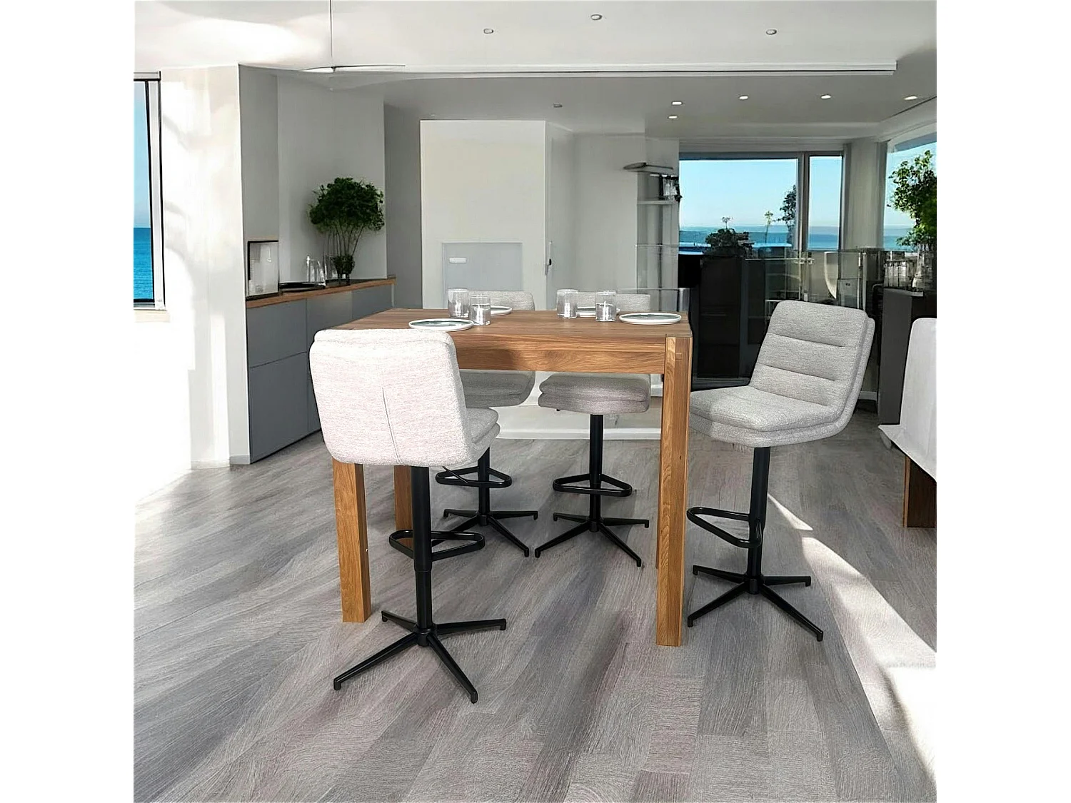 Table mange debout chêne 120x70cm FJORD