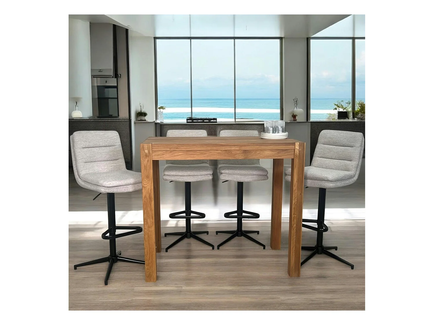 Table mange debout chêne 120x70cm FJORD