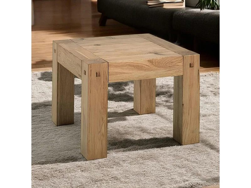 Petite table basse carrée bois FJORD