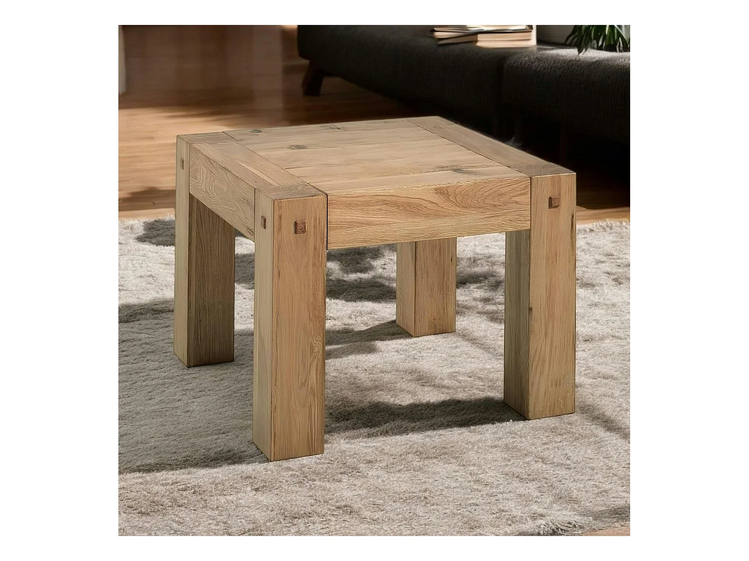 Petite table basse carrée bois FJORD