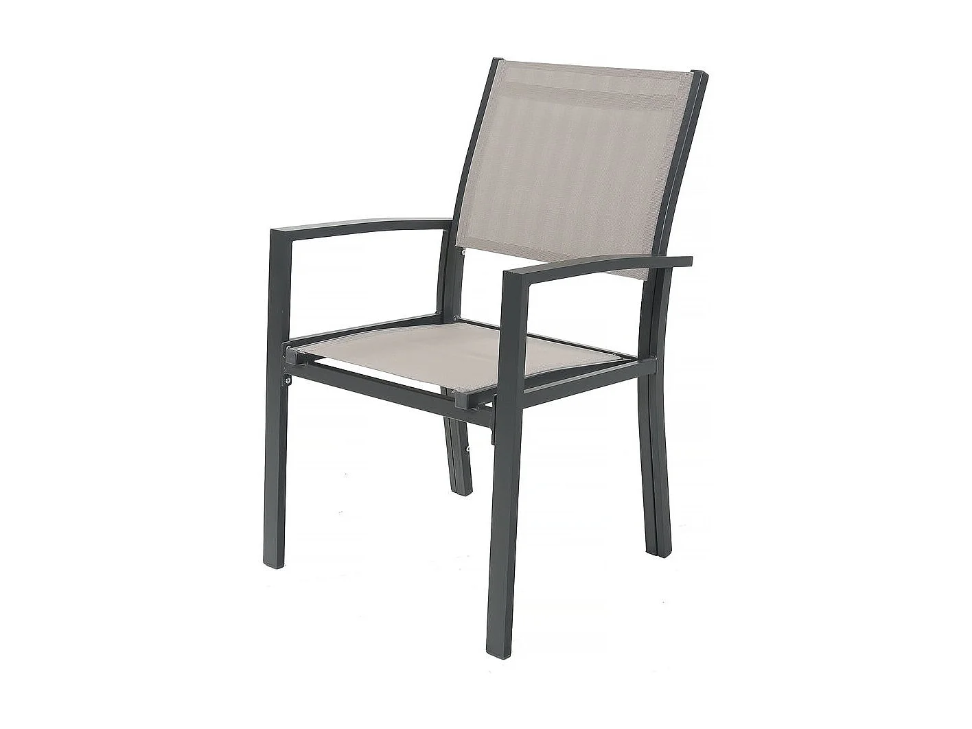 Salon de jardin repas extensible "Lagos" - 200/320 x 105 x 76 cm - 10 chaises - Taupe