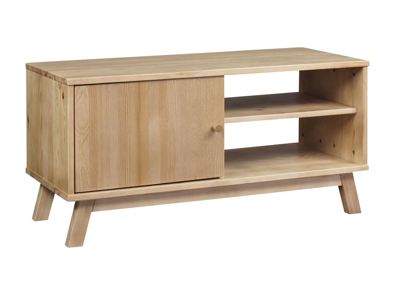 Armoire RTV en bois Oregon 109 cm, coloris chêne