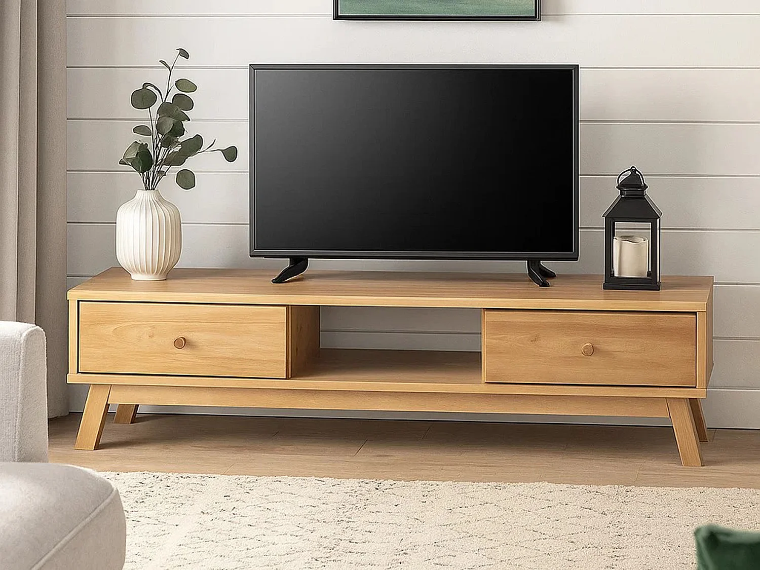 Oregon Holz 160 cm RTV-Schrank, Farbe Eiche