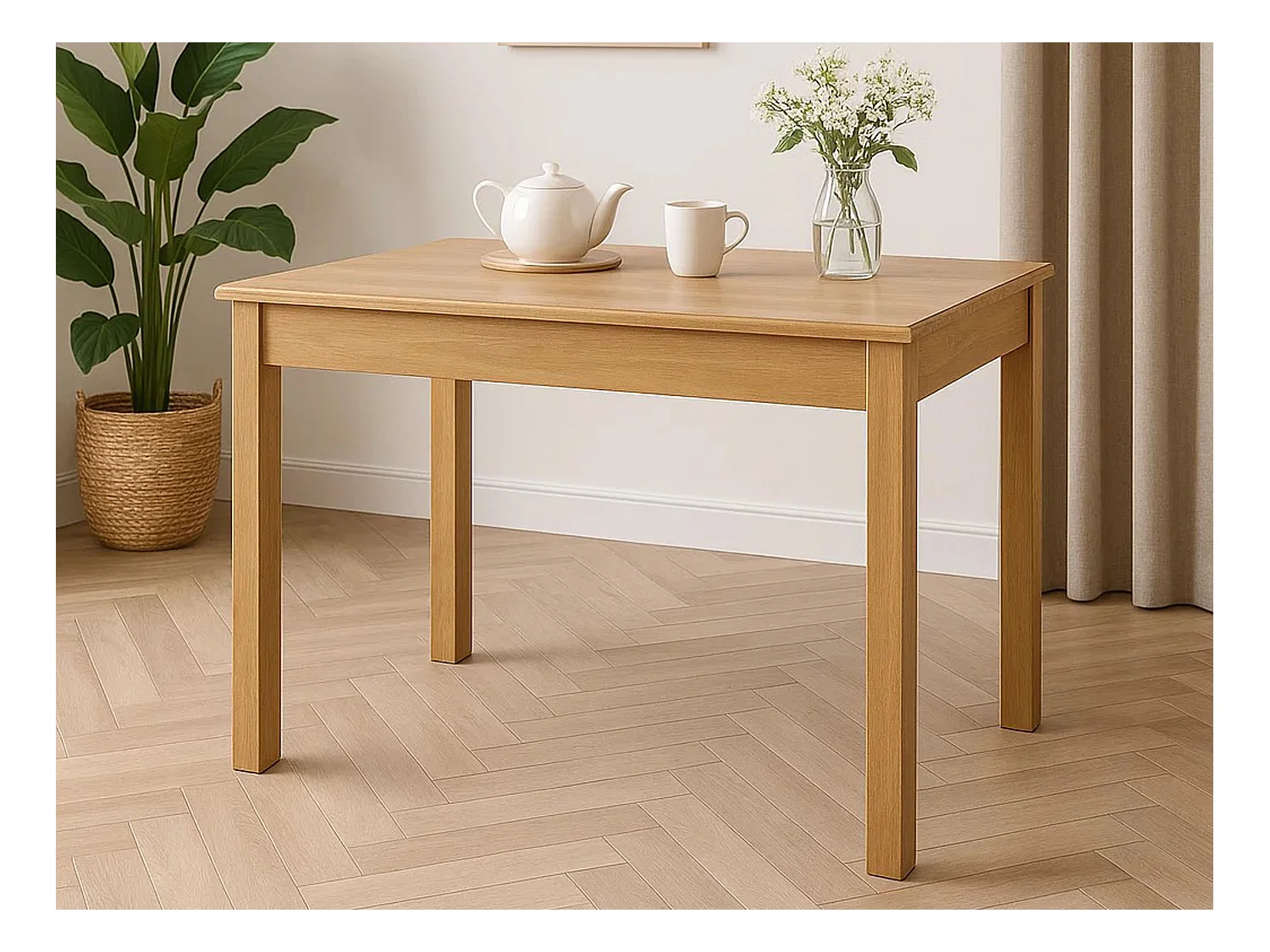 Holztisch 110x60 cm, Farbe Eiche