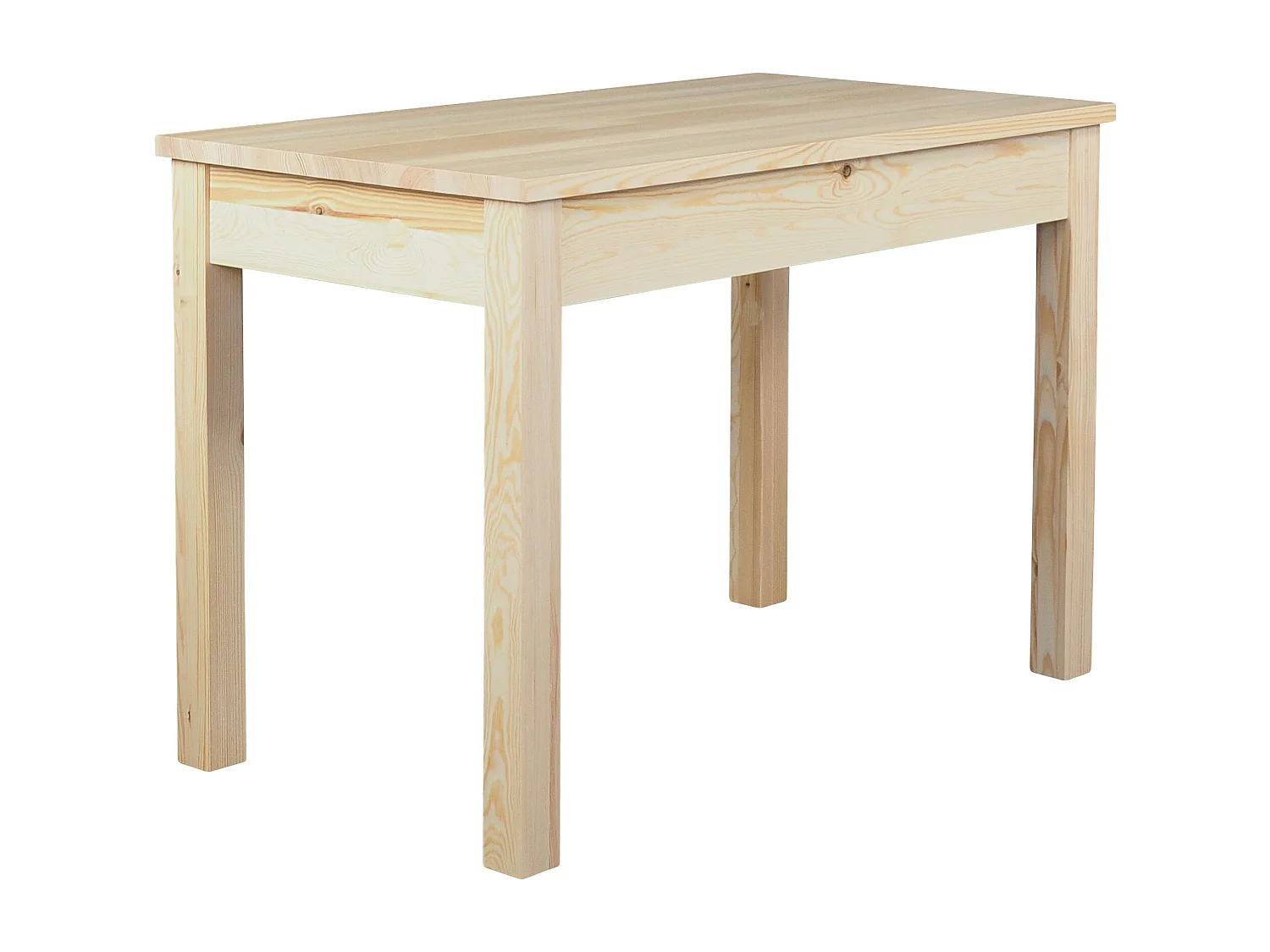 Table en bois 110x60 cm, couleur pin