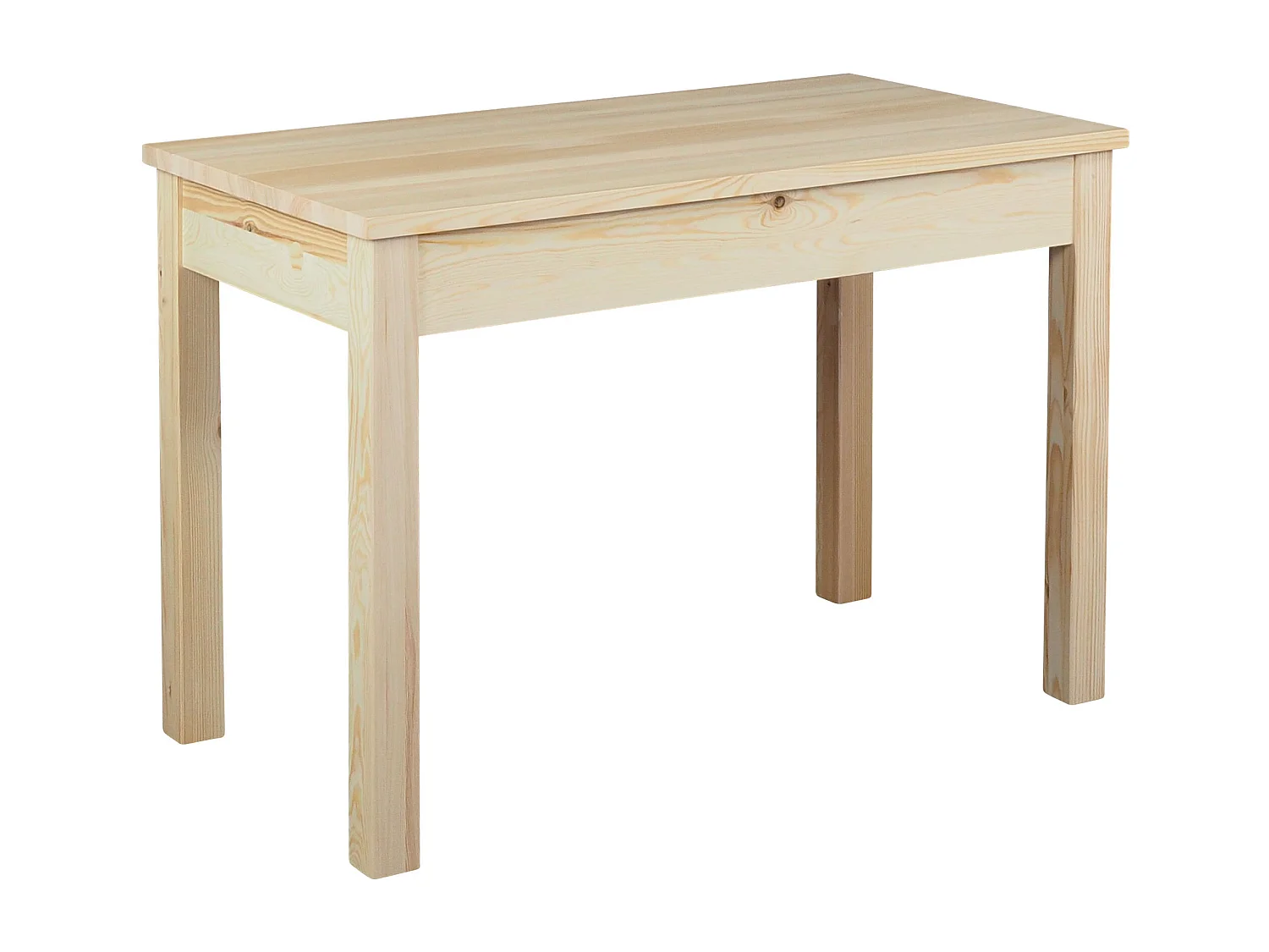 Table en bois 110x60 cm, couleur pin
