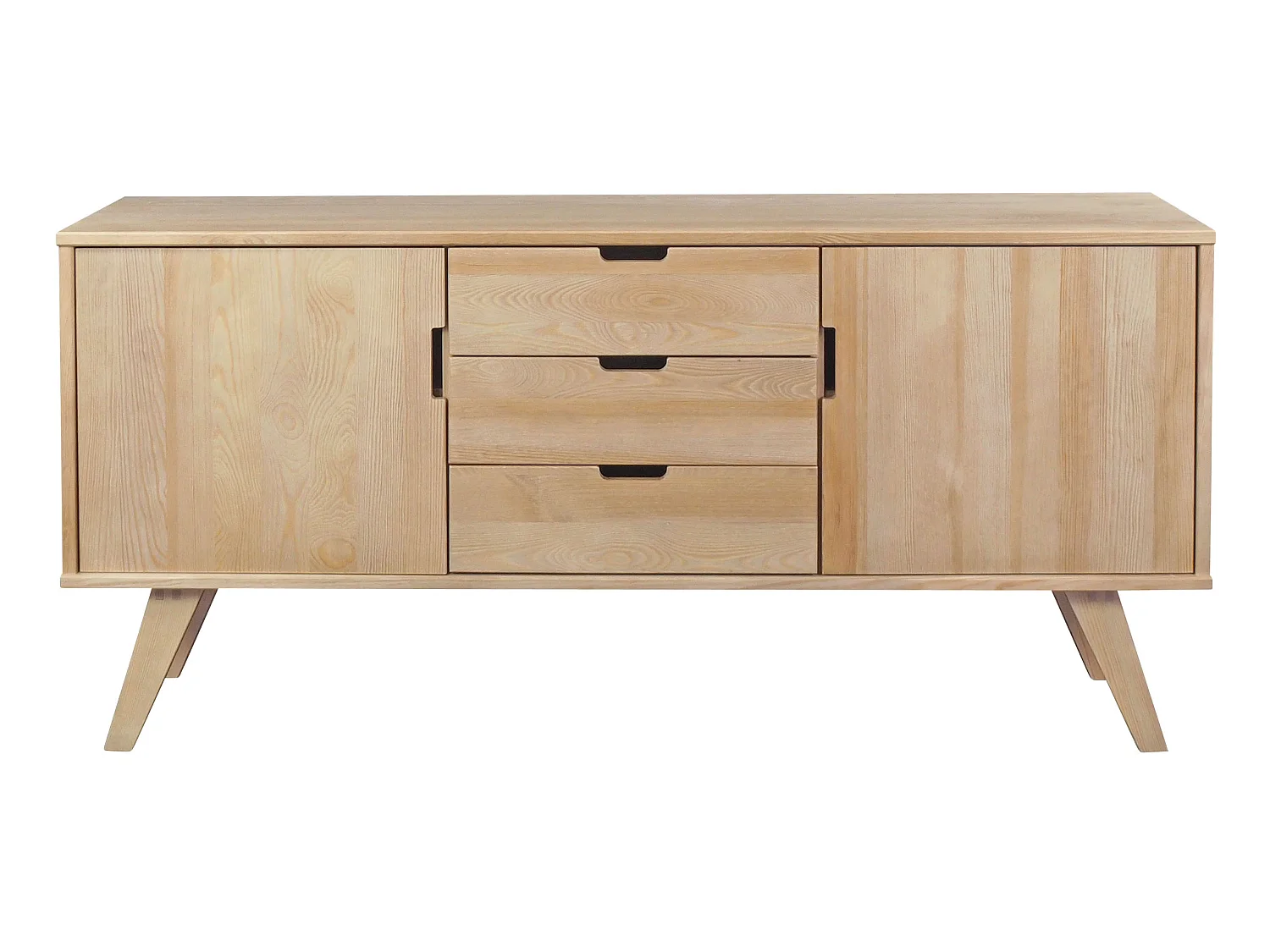 Houten ladekast 160 cm Malmo II, kleur eiken
