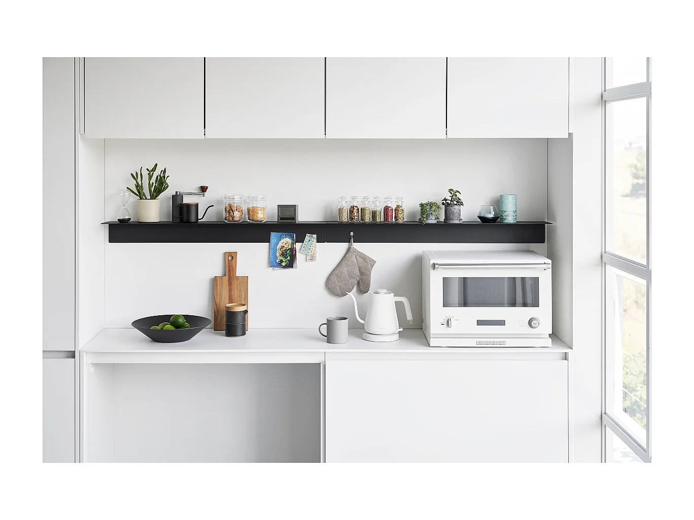 Wandregal mit Magnettafel L90 cm - TOWER