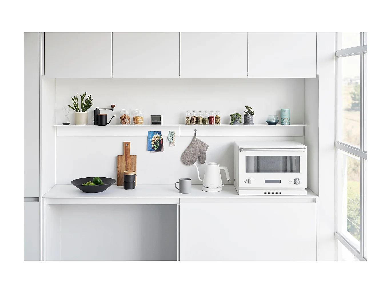 Wandregal mit Magnettafel L90 cm - TOWER