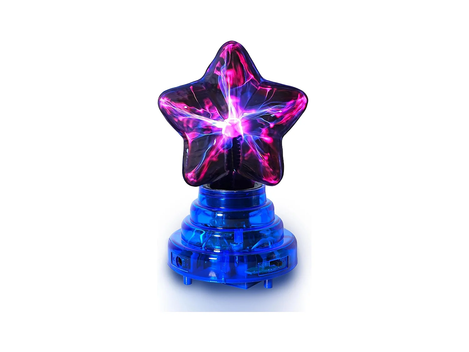 Boule Plasma Tactile avec Cristal et Pentagramme - Cadeau Lumineux 10cm