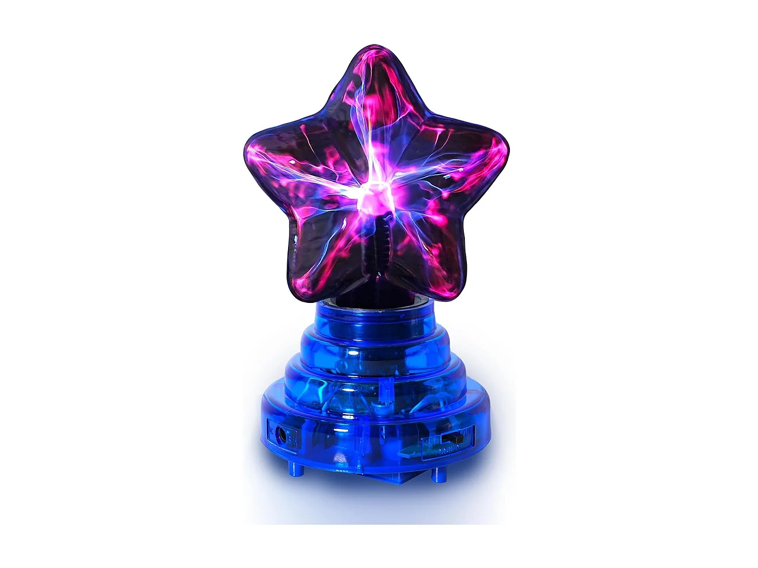 Boule Plasma Tactile avec Cristal et Pentagramme - Cadeau Lumineux 10cm