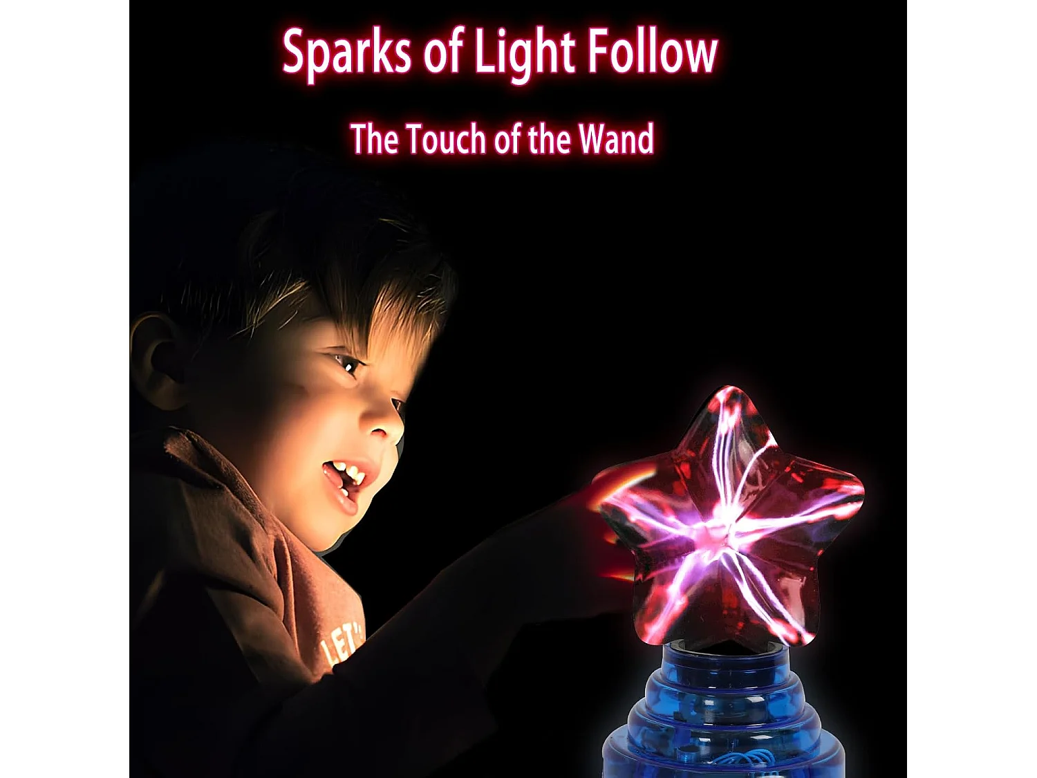 Boule Plasma Tactile avec Cristal et Pentagramme - Cadeau Lumineux 10cm