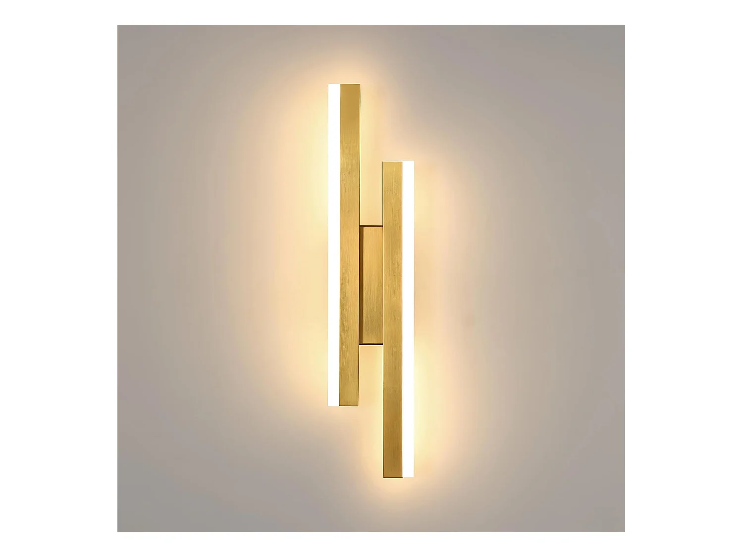 Applique Murale LED Moderne, 16 W Or 3 Températures de Couleur Elegante Applique Murale Led Interieur, 3000K/4500K/6500K Lampe Murale LED Pour Chambre, Salon
