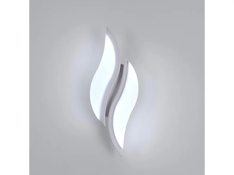 Applique LED en acrylique blanc moderne de 12W （Lumière blanche）