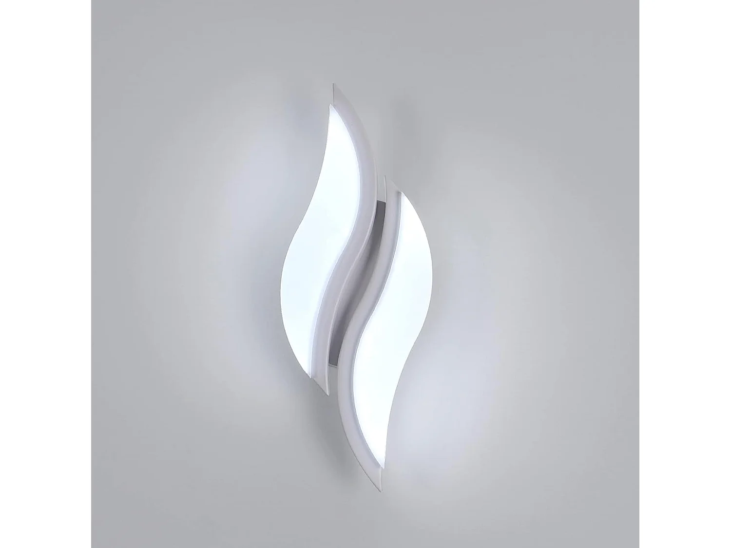 Applique LED en acrylique blanc moderne de 12W （Lumière blanche）