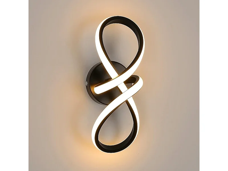 Applique Murale Intérieure, Moderne Lampe Murale 20W, 3000K Lumière Chaude, Appliques LED pour Salon Chambre Couloir [Classe énergétique E]