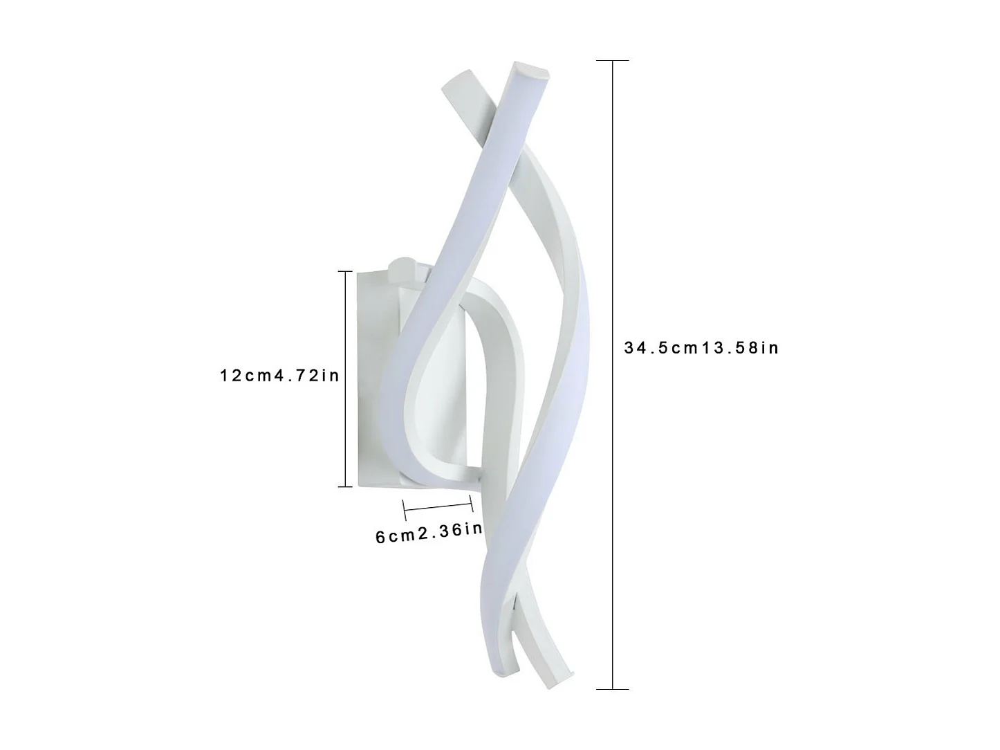 Applique Murale LED Intérieure, 22W Blanc Froid 6000K, Design Moderne pour Chambre, Salon, Escalier, Couloir