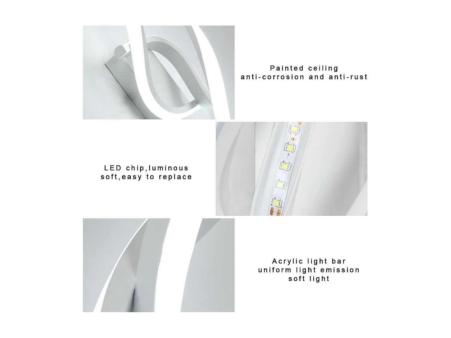 Applique Murale LED Intérieure, 22W Blanc Froid 6000K, Design Moderne pour Chambre, Salon, Escalier, Couloir