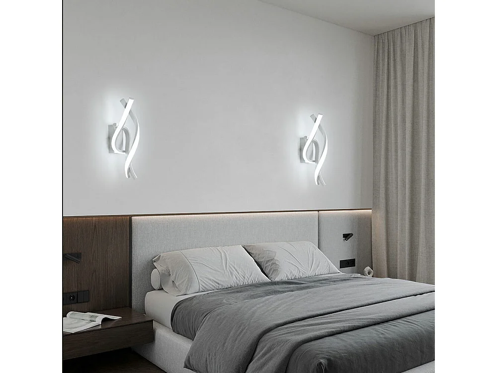 Applique Murale LED Intérieure, 22W Blanc Froid 6000K, Design Moderne pour Chambre, Salon, Escalier, Couloir