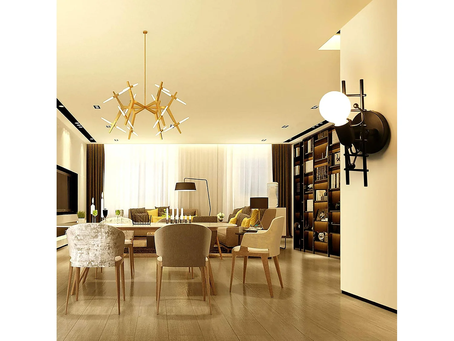 Humanoïde Créatif Applique Murale Interieur Lampe Murale Moderne Lampe de Mur Art Déco Max 60W E27 pour Chambre à Coucher, Chambre D'enfants,Escalier, Cuisine, Noir