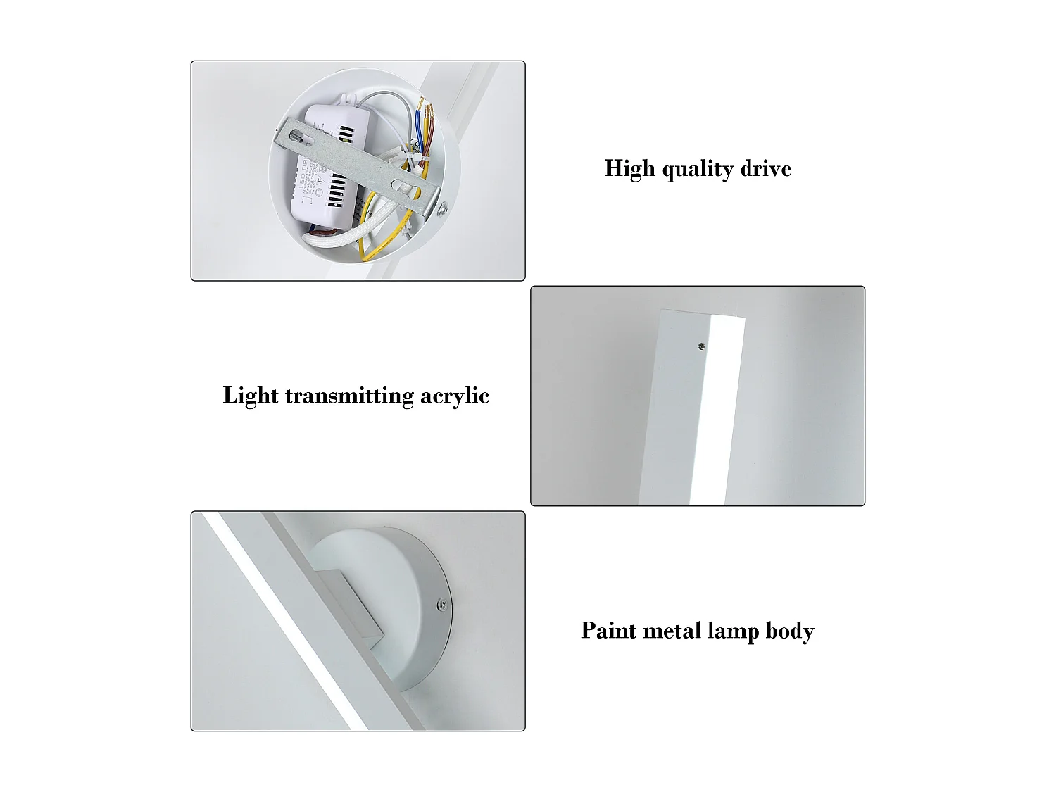 Applique Murale Intérieure, Lampe Murale Aluminium Rotation 360°, Moderne pour Salon, Chambre, Escalier, Couloir Blanc Froid 6500K