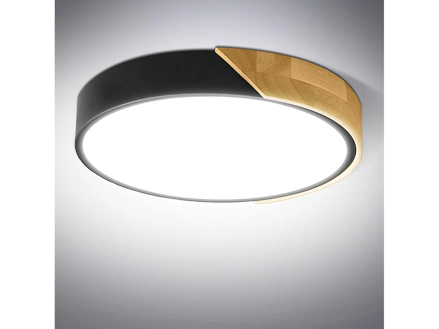 Kambo LED Plafonnier 24W 2400LM LED Lampe de Plafond Moderne Rond Blanc Froid 6000K Ø30*5CM Chambre la Cuisine le Salon le Balcon et le Couloir