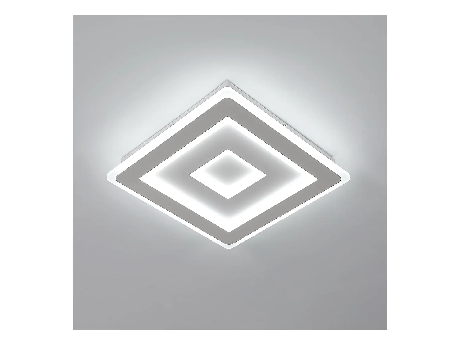 Plafonnier LED Carré,42W 4725LM 30cm Lampe de Plafond LED, Acrylique Luminaire Plafonnier Intérieur Blanc pour Chambre à Coucher,Lumière Blanche Froide 6500K
