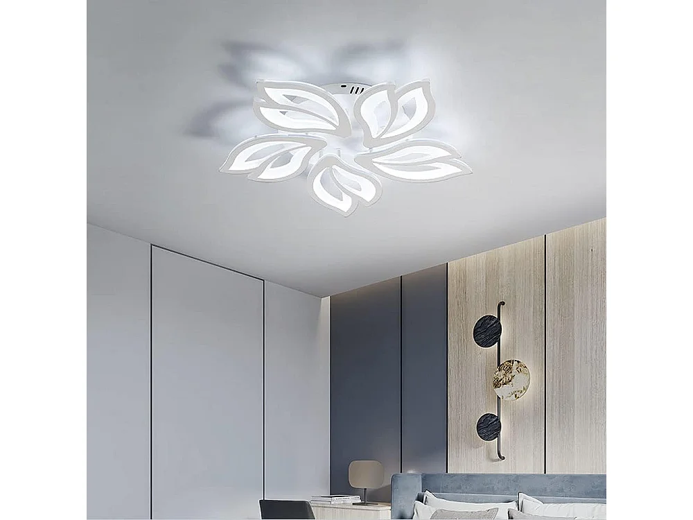 Plafonnier LED, Lustres Led Moderne  75W 6000LM 6500K pour Salon, Couloir, Salle à Manger, Cuisine [Classe énergétique A+++]
