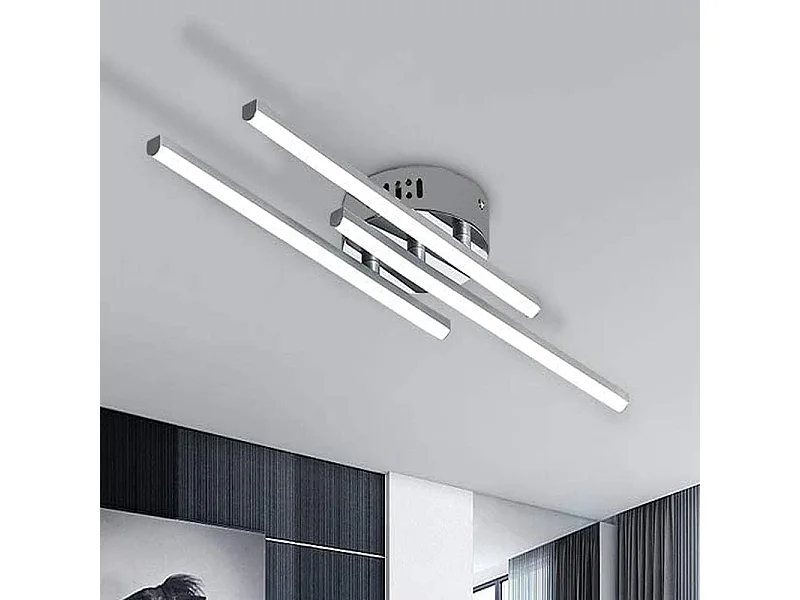 Plafonnier LED Moderne, Lampe de Plafond,18W LED intégrées pour salon ou cuisine 230V IP20 6000K (Blanc Froid) [Classe énergétique E]