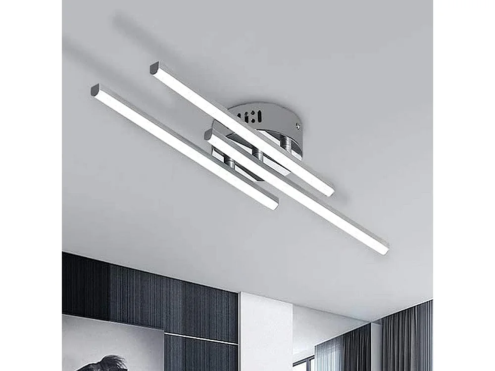 Plafonnier LED Moderne, Lampe de Plafond,18W LED intégrées pour salon ou cuisine 230V IP20 6000K (Blanc Froid) [Classe énergétique E]