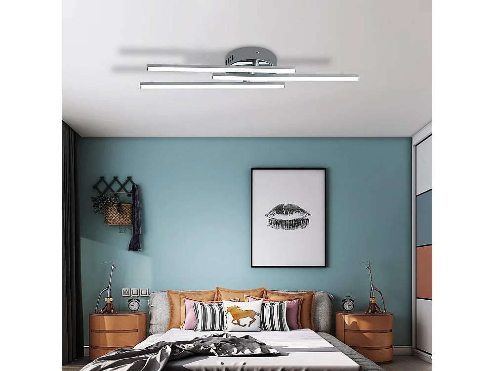 Plafonnier LED Moderne, Lampe de Plafond,18W LED intégrées pour salon ou cuisine 230V IP20 6000K (Blanc Froid) [Classe énergétique E]