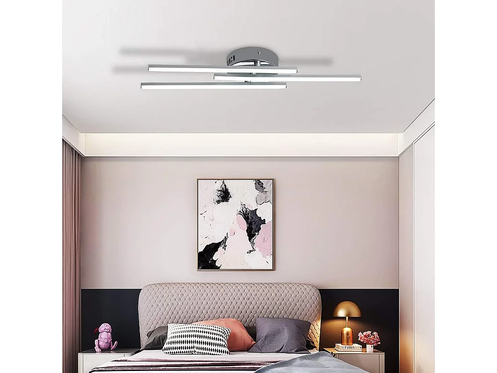 Plafonnier LED Moderne, Lampe de Plafond,18W LED intégrées pour salon ou cuisine 230V IP20 6000K (Blanc Froid) [Classe énergétique E]