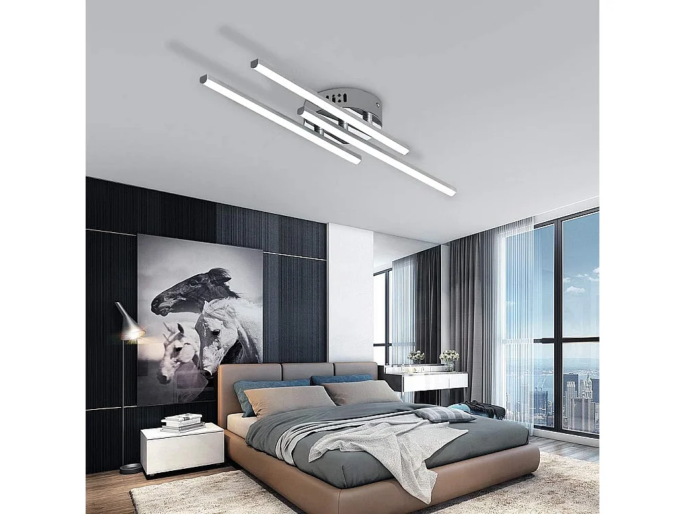 Plafonnier LED Moderne, Lampe de Plafond,18W LED intégrées pour salon ou cuisine 230V IP20 6000K (Blanc Froid) [Classe énergétique E]