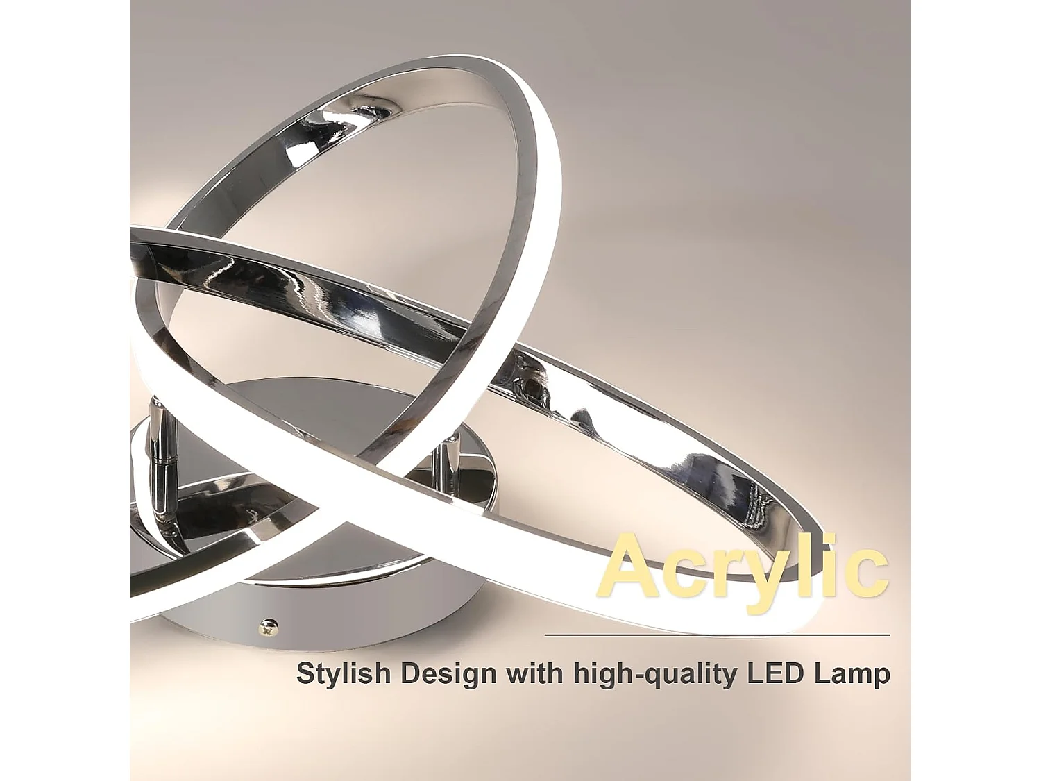 Plafonnier LED Dimmable, 36W 4050LM Lampe de Plafond avec Télécommande 3000K-6500K, Luminaire Plafonnier Moderne pour Salon,Salle à Manger, Couloir, Dia 40cm