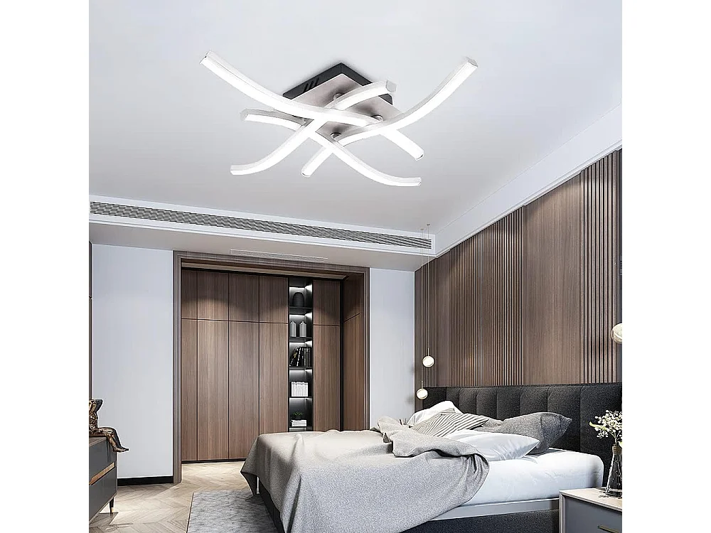 24W LED Plafonnier , Lampe de Plafond LED Modernes 1440 Lumens, Plafonniers éclairage Intérieur 6000K, pour Salon Chambre Balcon