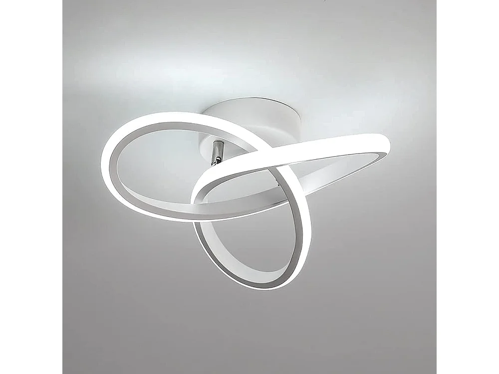 LED Plafonnier, Lampe de Plafond en Acrylique 22W, Plafonnier dimmable 3000K/4000K/6000K pour Cuisine Salon Chambre à Coucher Dia 24CM