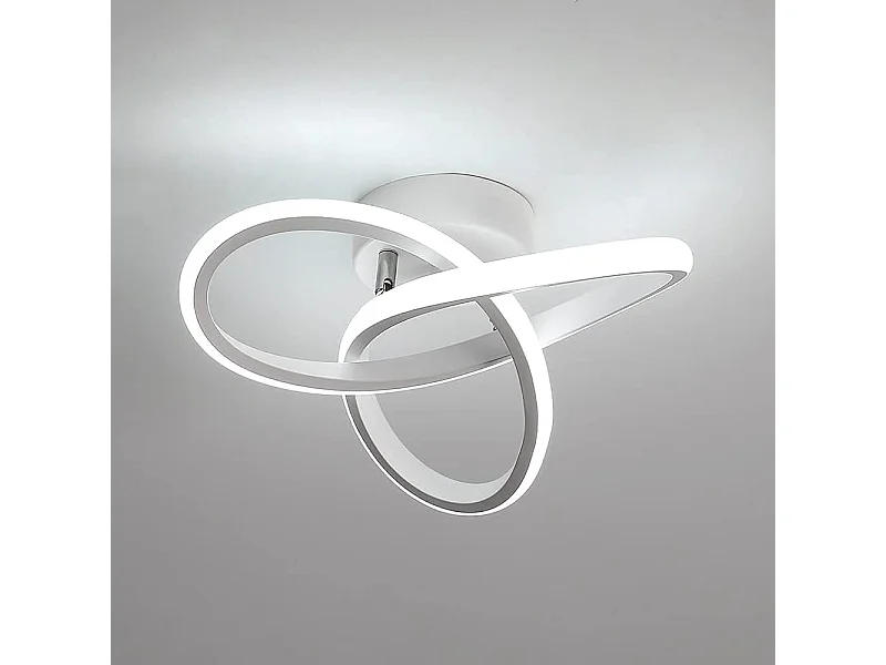 LED Plafonnier, Lampe de Plafond en Acrylique 22W, Plafonnier dimmable 3000K/4000K/6000K pour Cuisine Salon Chambre à Coucher Dia 24CM