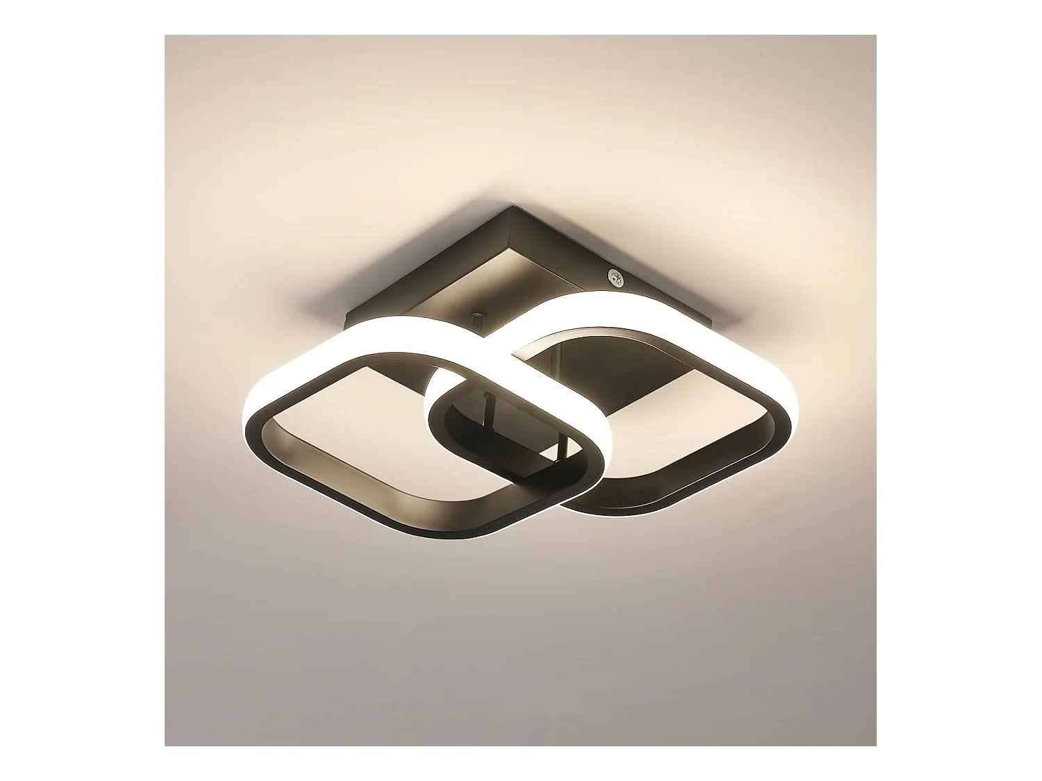 Plafonnier LED Moderne, Lampe de plafond en Acrylique 22W 2550LM, Plafonnier pour Salle à Manger, Cuisine, Studio, lumière 4500K Neutre