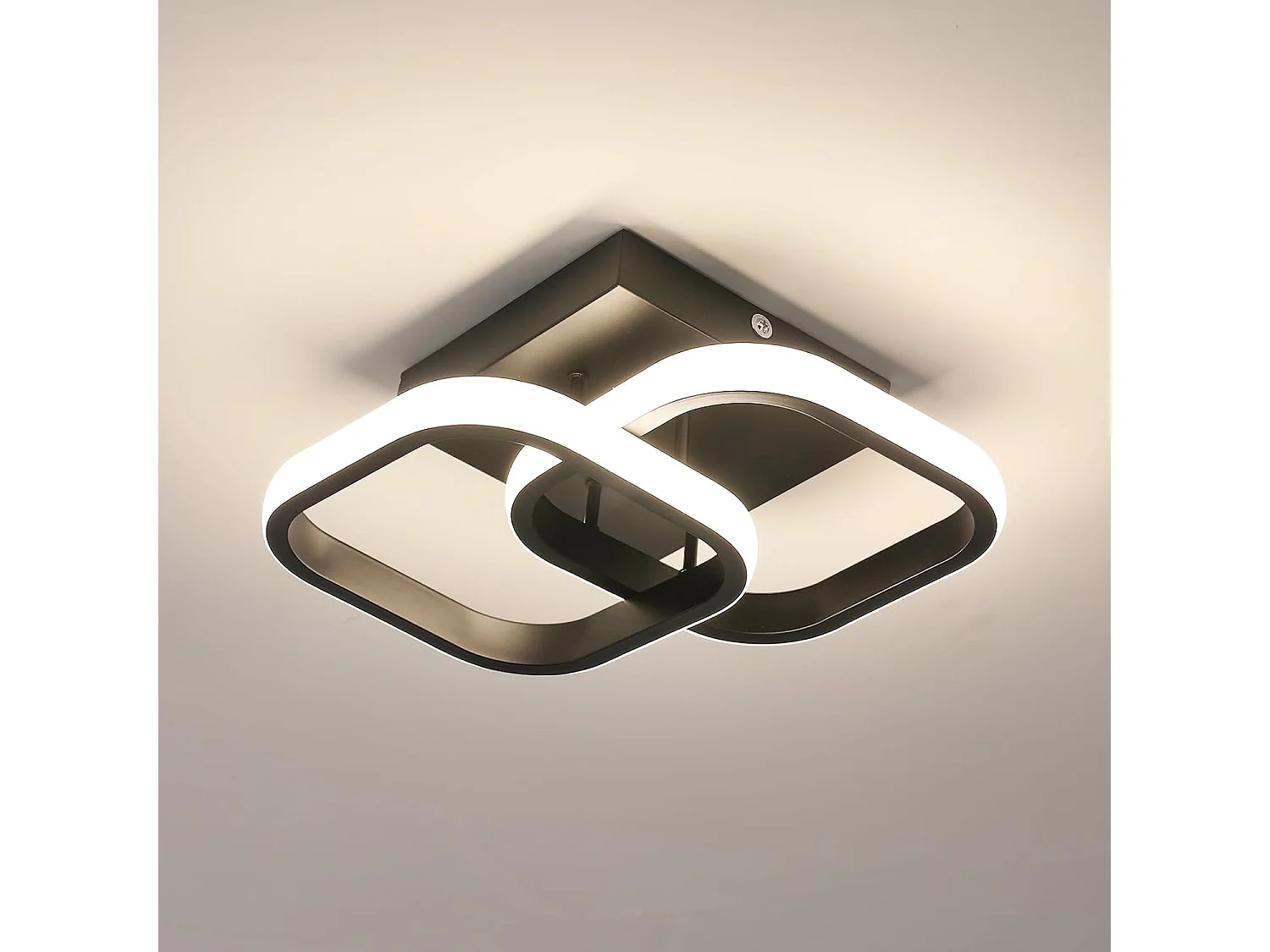 Plafonnier LED Moderne, Lampe de plafond en Acrylique 22W 2550LM, Plafonnier pour Salle à Manger, Cuisine, Studio, lumière 4500K Neutre