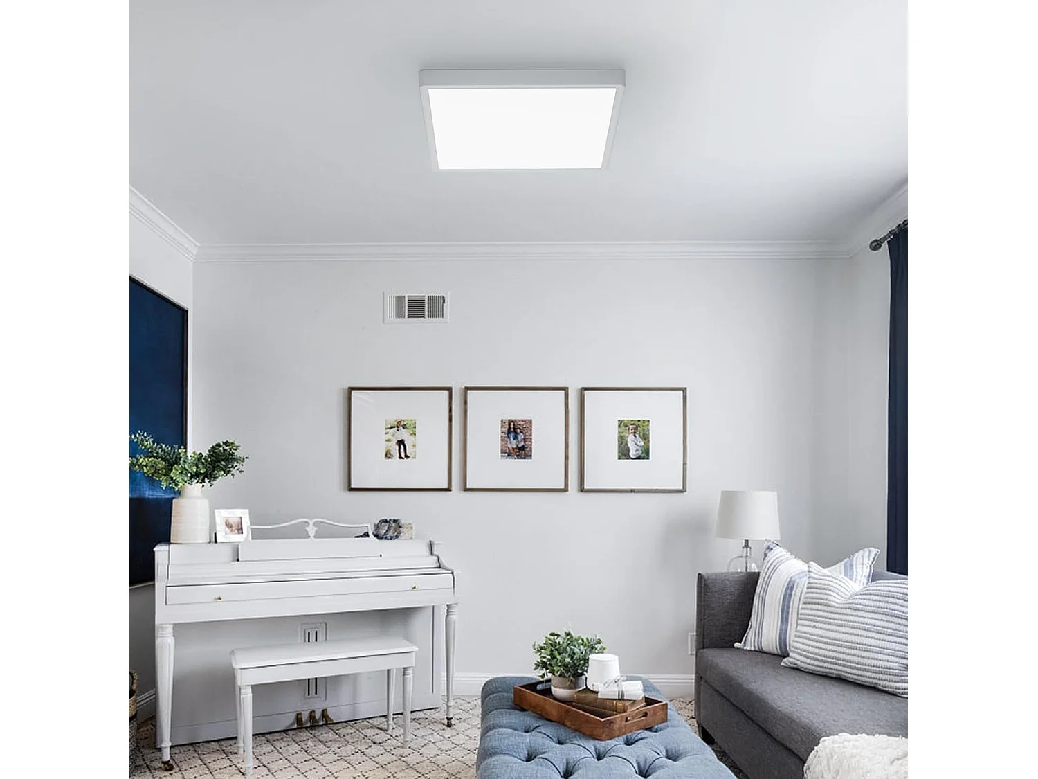 Plafonnier LED 36W, Lampe Plafond Carré Ultra-Mince 30CM IP44, Plafonnier Moderne 3240LM 6500K Blanche Froide pour Salle de Bain Salon Chambre Cuisine Balcon