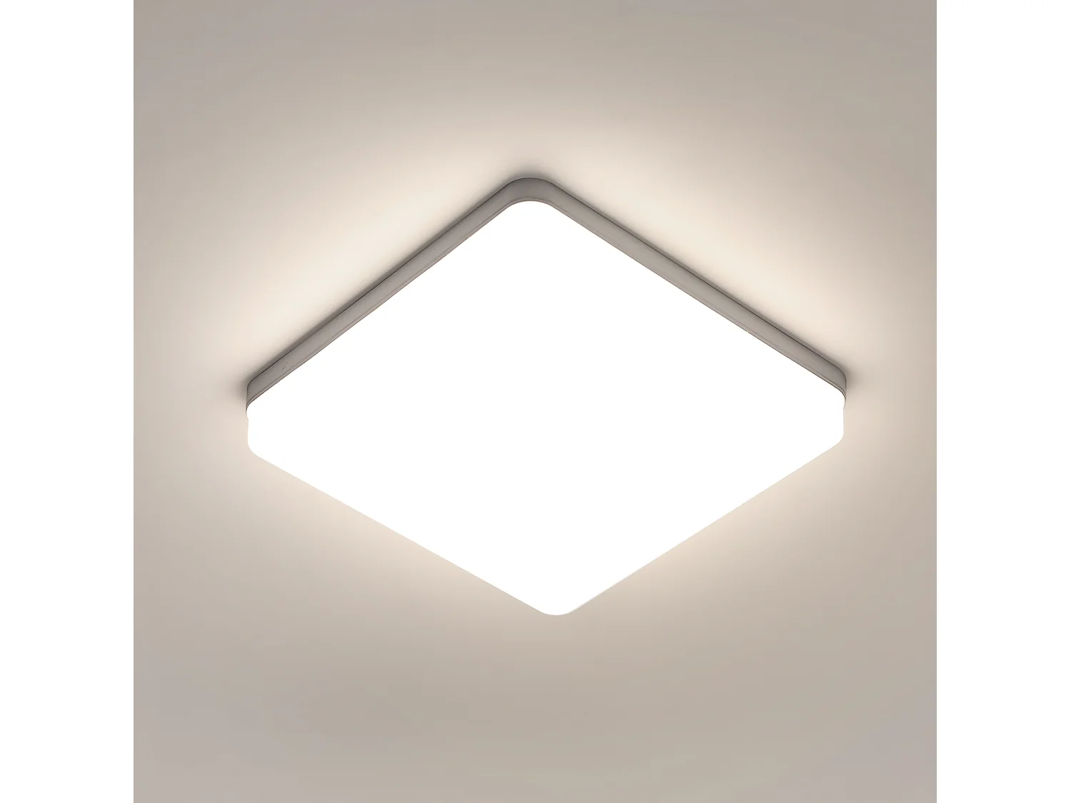 Plafonnier LED Ultra-mince 36W, 3000LM, Blanc Naturel 4000K, Plafonnier Moderne pour Salon, Chambre, Cuisine