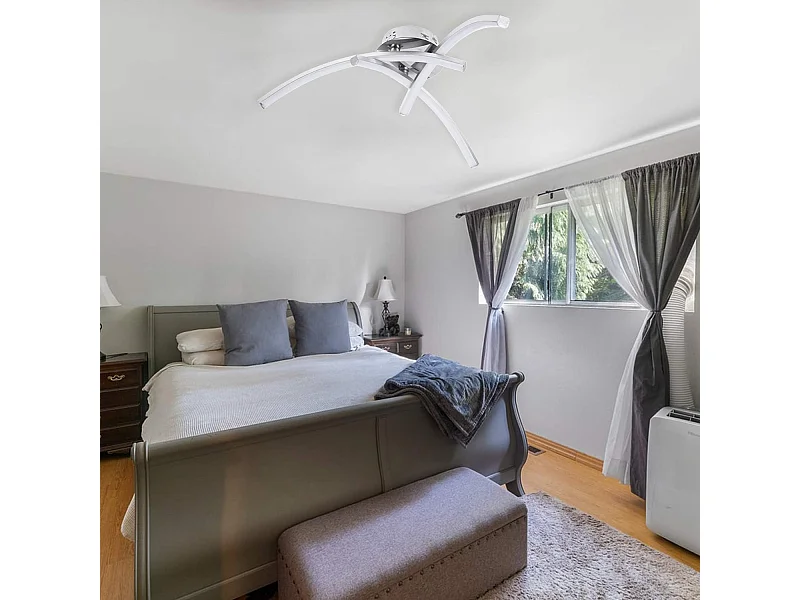 Plafonnier à LED, vision à 3 branches, lumière chaude 18 W, plafonnier de cuisine, salon, chambre à coucher, moderne, lampe à suspension moderne