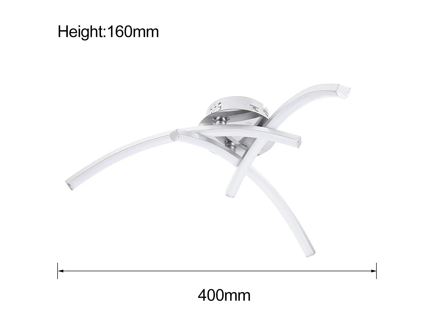 Plafonnier à LED, vision à 3 branches, lumière chaude 18 W, plafonnier de cuisine, salon, chambre à coucher, moderne, lampe à suspension moderne