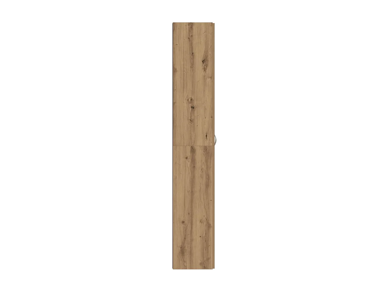 Hoge kast 60x32x190 cm bewerkt hout artisanaal eikenkleur