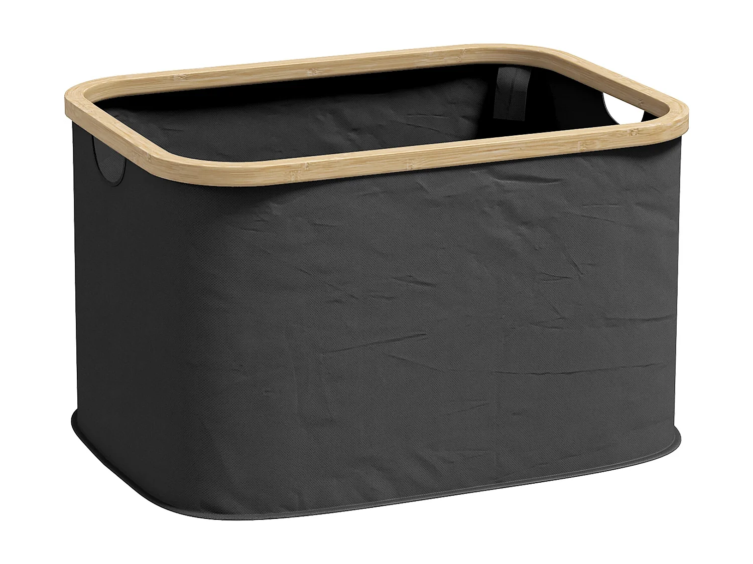 Cesto para Roupa Dobrável HOMCOM 36L - Prático e Ecológico em Preto