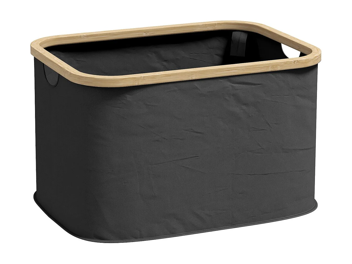 Cesto para Roupa Dobrável HOMCOM 36L - Prático e Ecológico em Preto