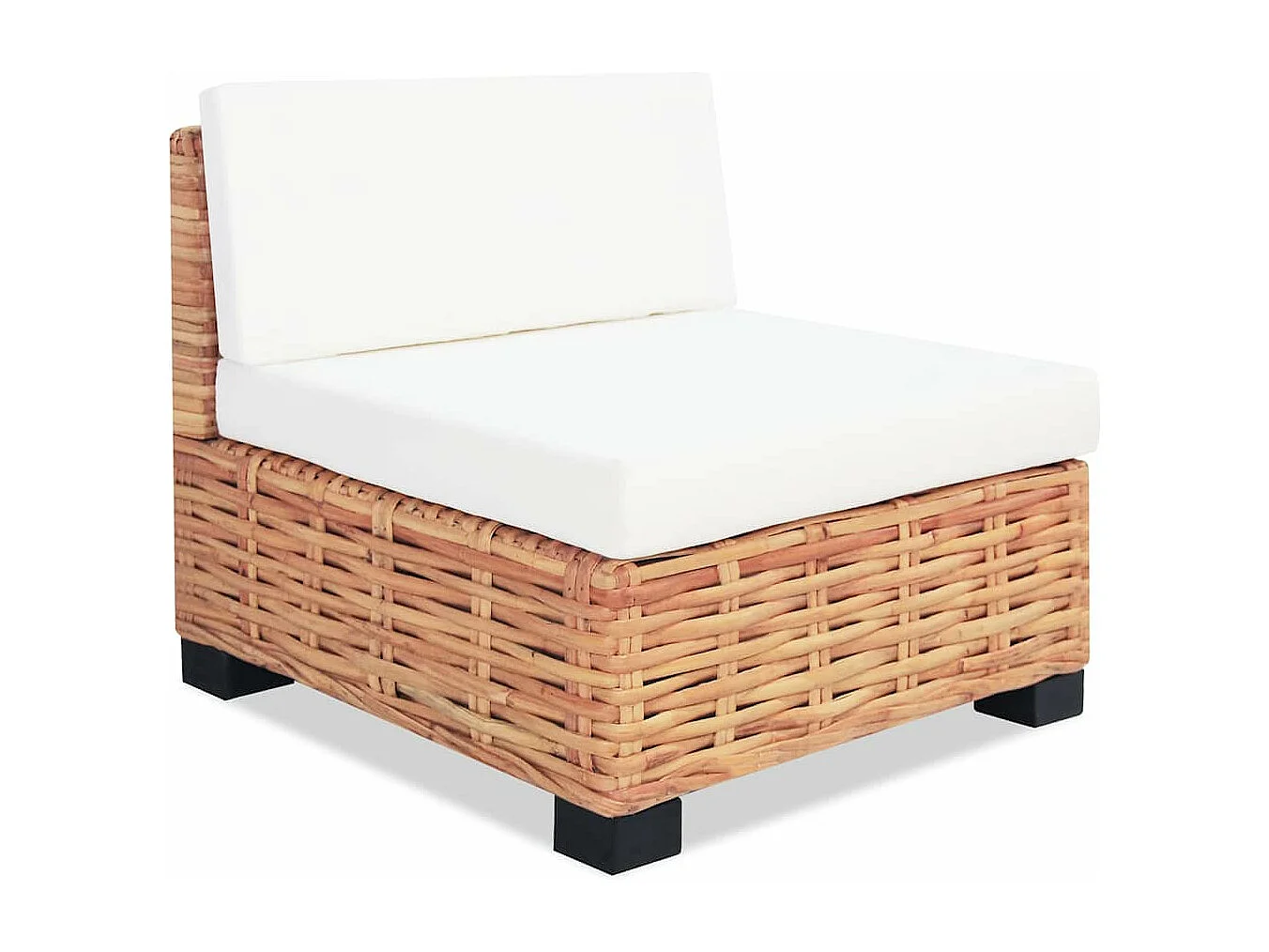 NETTLIFE Ensemble de canapés 27 pcs Rotin naturel