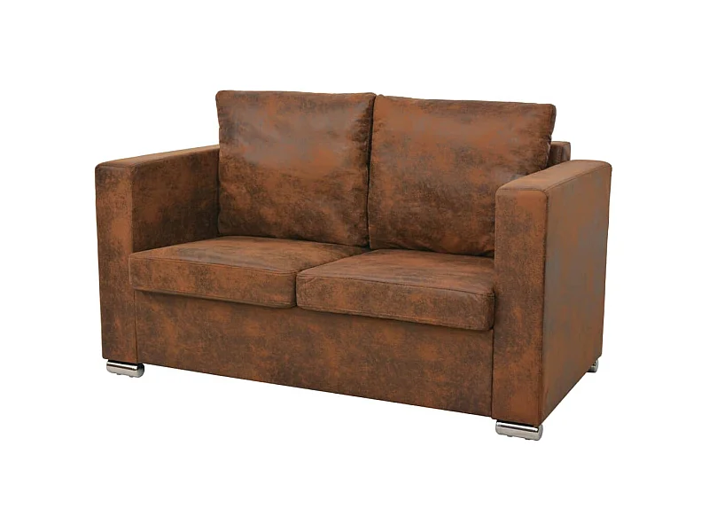 NETTLIFE Canapé à 2 places 137x73x82 cm Cuir daim artificiel