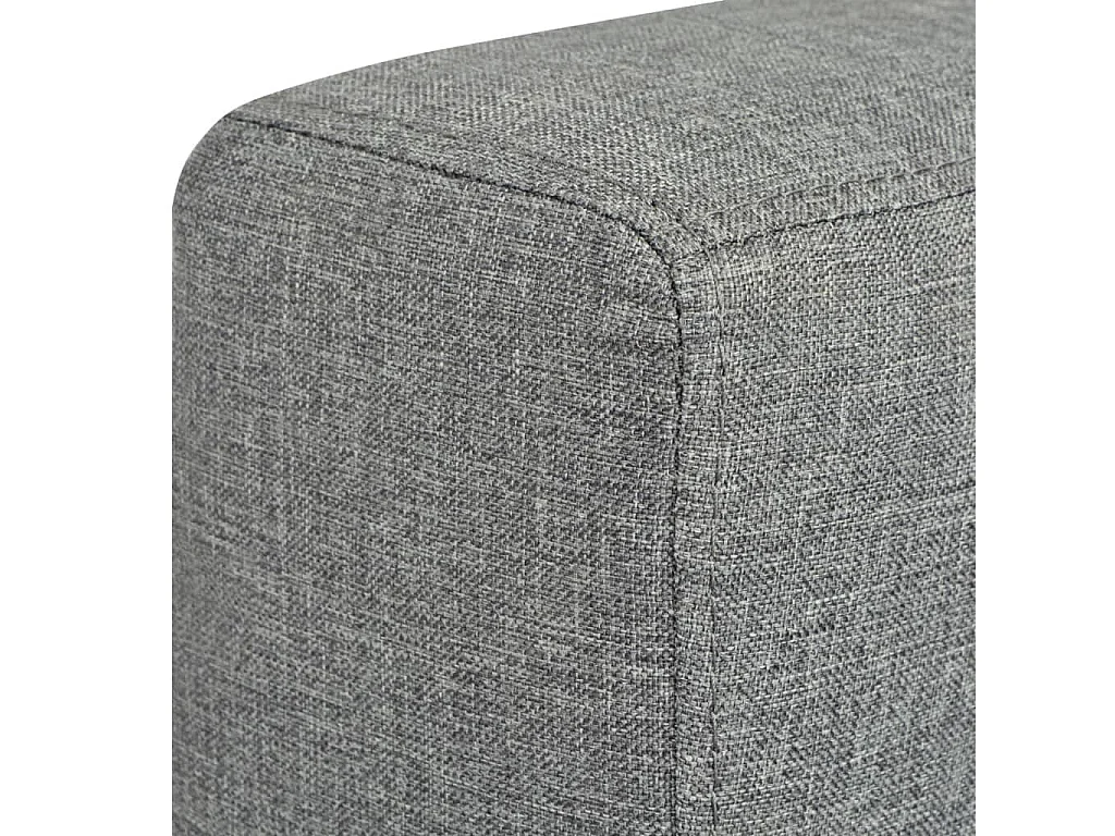 NETTLIFE Canapé à 3 places Tissu Gris clair