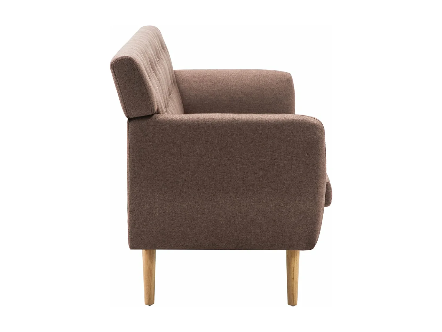 NETTLIFE Canapé à 3 places revêtement en tissu 172x70x82 cm marron